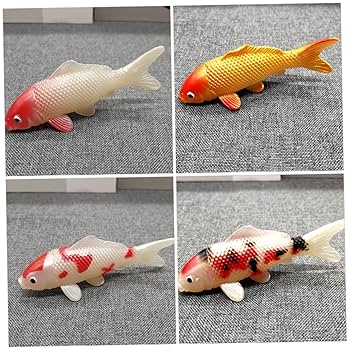 Amazon.co.jp: HANABASS 8個仿真锦鲤模型 水族館やインテリアに